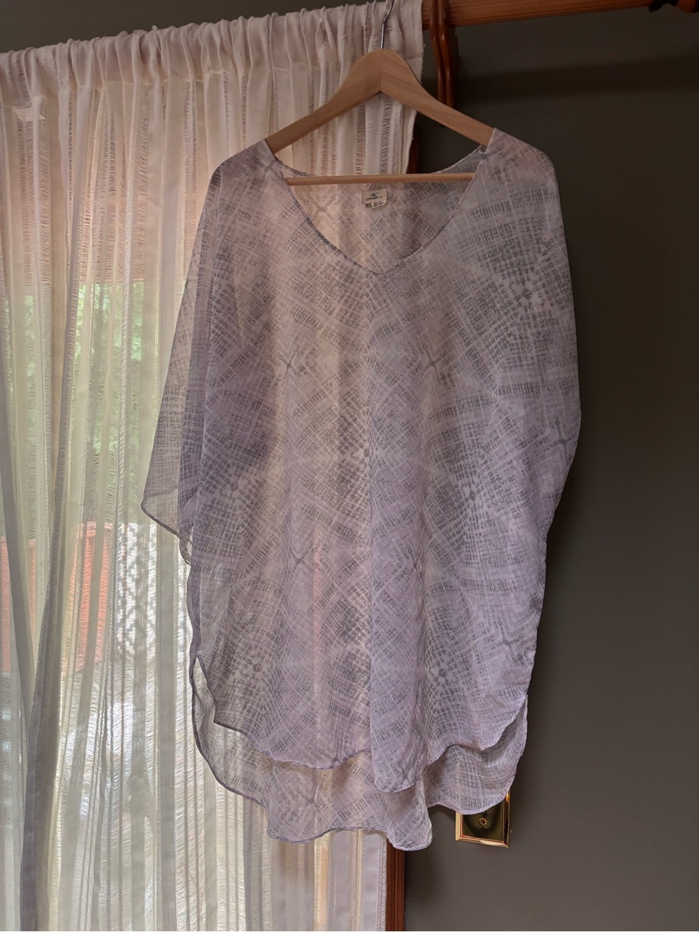 O’Neill Light Lavender Sheer Swim Cover-Up Tunic